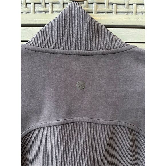 LULULEMON Brushed Softstreme Half Zip Sz 8, $130 G18 - Picture 5 of 12